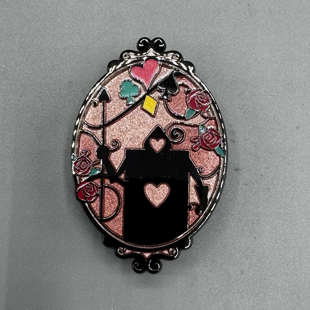 Disney Alice In Wonderland Silhouette Blind Enamel Pin- PLAYING CARD